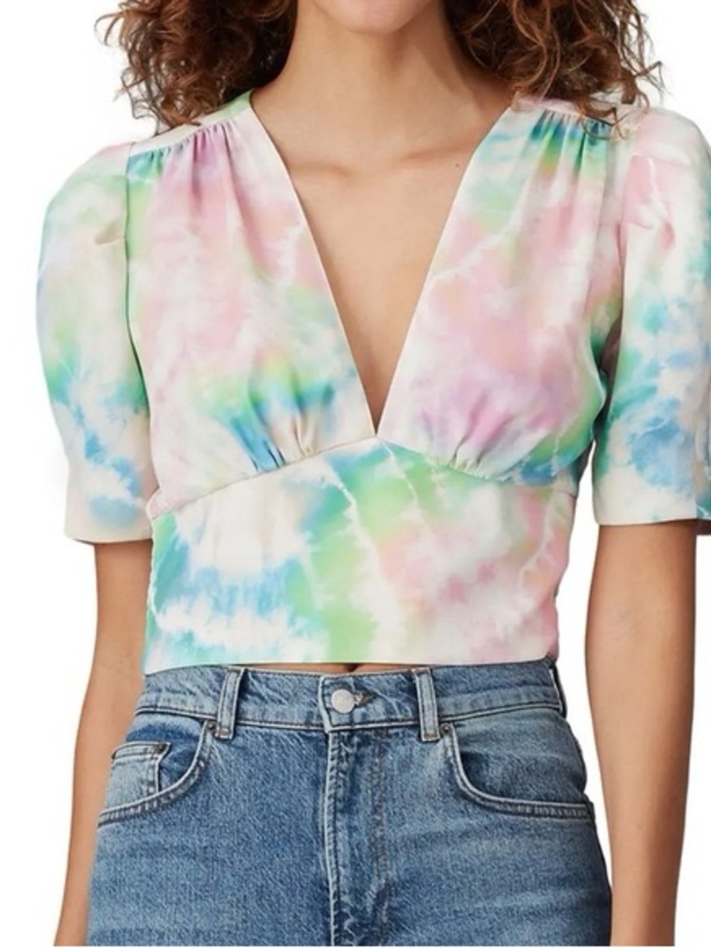 Amanda Uprichard Tie Dye Rosen Top
